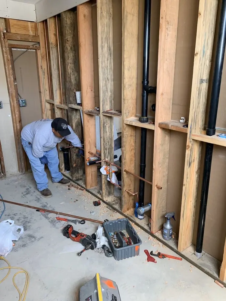 Commercial rough-in plumbing for Water Heater Replacement in East Lake